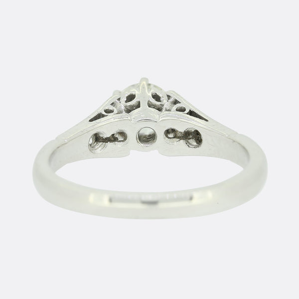 0.38 Carat Diamond Solitaire Engagement Ring