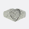 0.60 Carat Diamond Cluster Heart Ring
