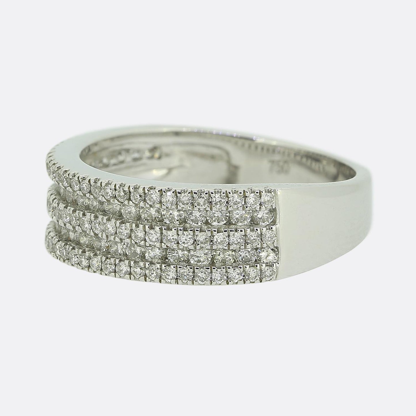 Five-Row Diamond Ring