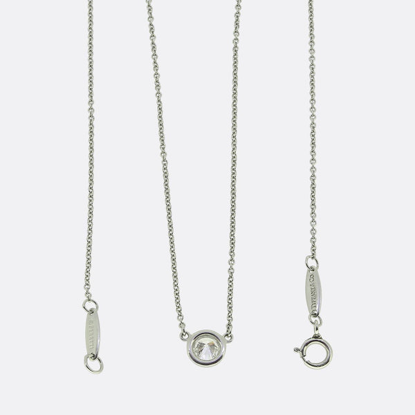 Tiffany & Co. 0.36 Carat Diamond Solitaire Necklace