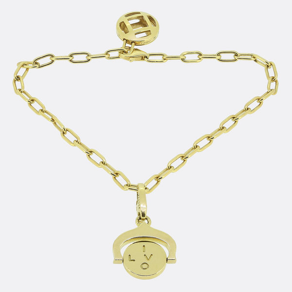 Cartier Pasha Bracelet I Love You Spinner Charm