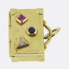 Tiffany & Co. Diamond Sapphire and Ruby Suitcase Charm Pendant