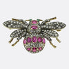 Antique Ruby and Diamond Fly Brooch