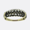 Victorian Old Cut Diamond Two Row Ring