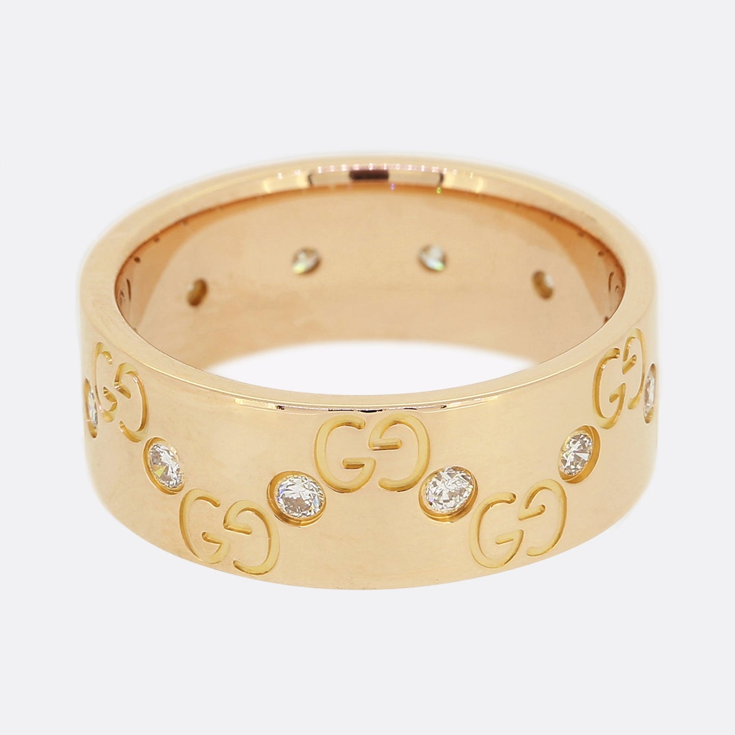 Gucci Diamond Icon Ring Size K (50)