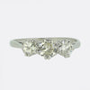 Vintage Transitional Cut Diamond Three-Stone Ring