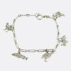 Art Deco Diamond Animal Charm Bracelet