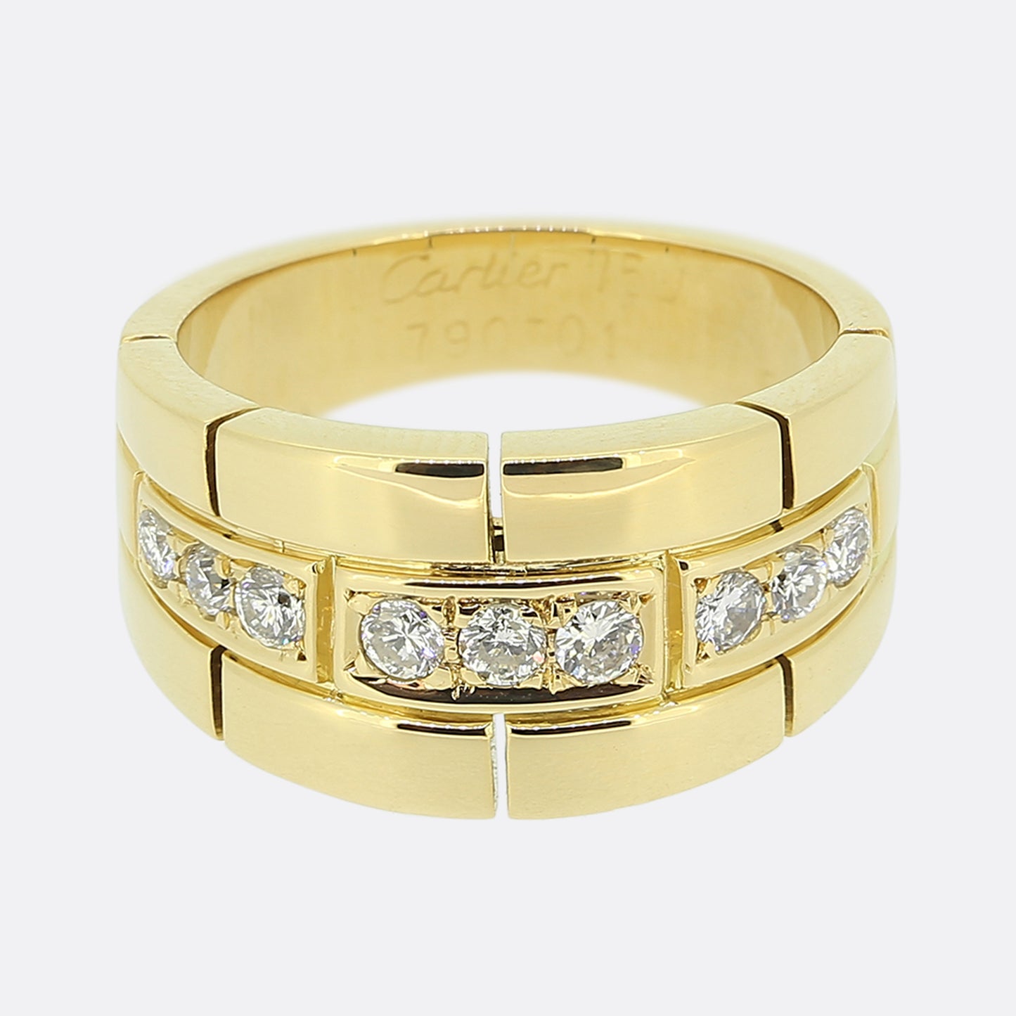 Cartier Vintage Maillon Panthère Diamond Ring