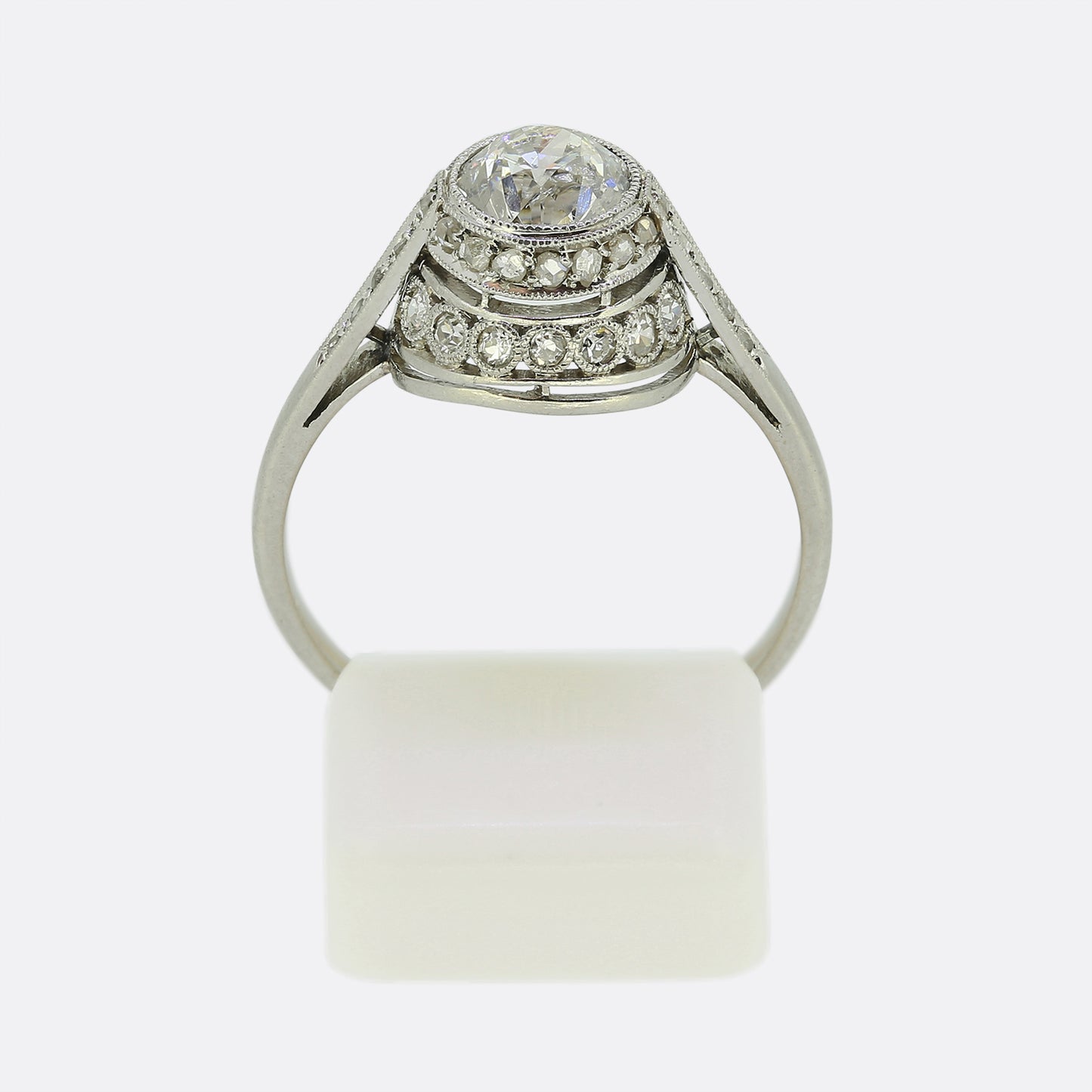 Art Deco Diamond Cluster Ring