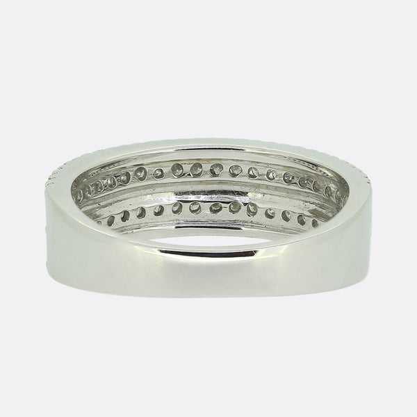 Five-Row Diamond Ring