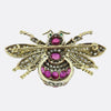Antique Ruby and Diamond Fly Brooch