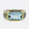 5.97 Carat Aquamarine Gent's Ring
