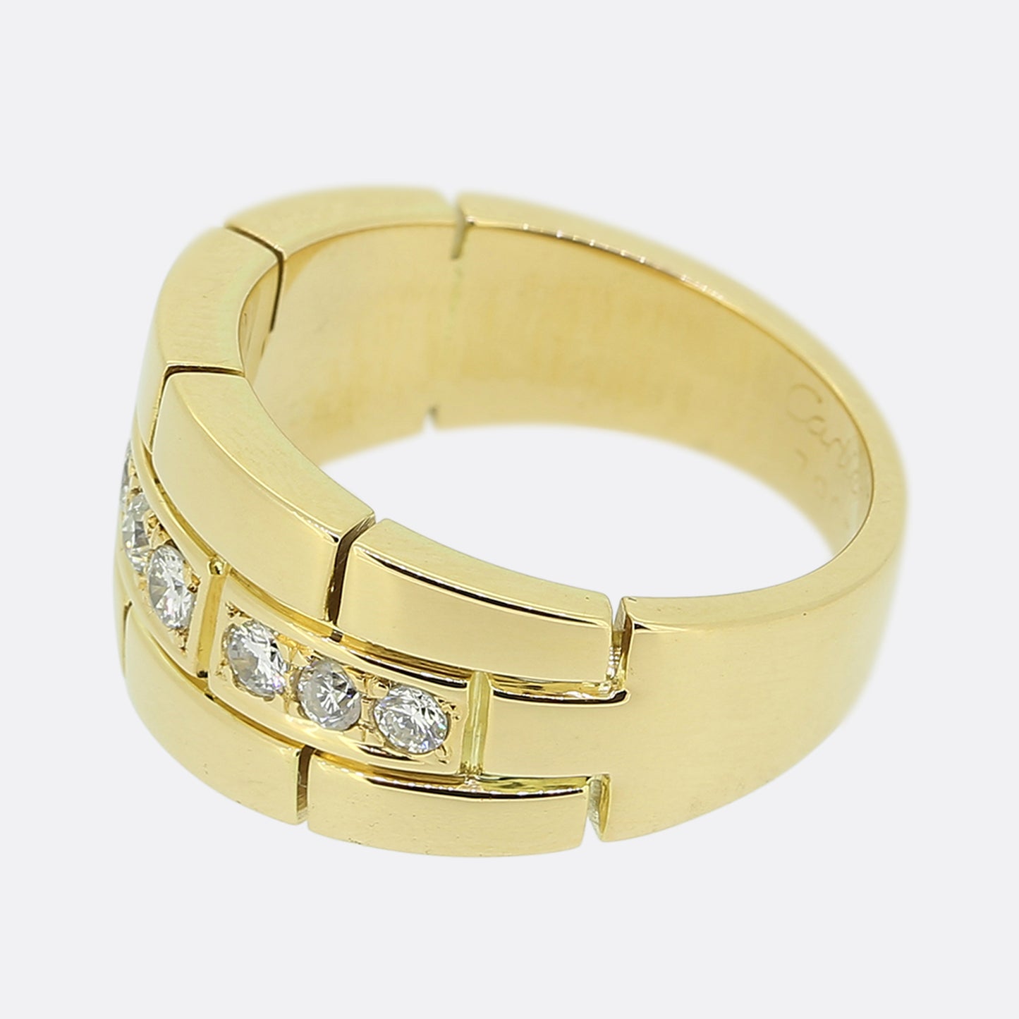 Cartier Vintage Maillon Panthère Diamond Ring