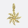 Antique Seed Pearl Sunflower Pendant