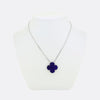 Van Cleef & Arpels Magic Alhambra Blue Sevres Porcelain Necklace