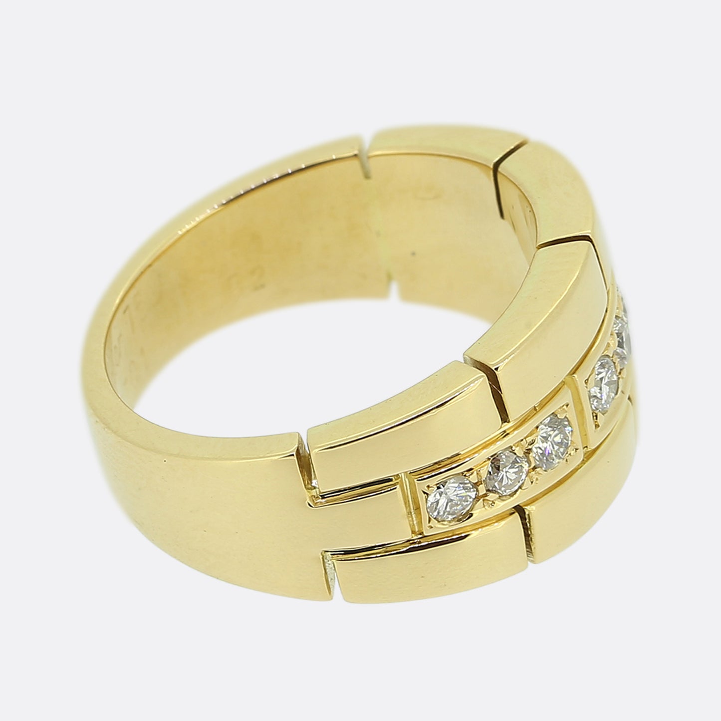 Cartier Vintage Maillon Panthère Diamond Ring