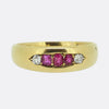 Antique Ruby and Diamond Band Ring