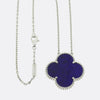 Van Cleef & Arpels Magic Alhambra Blue Sevres Porcelain Necklace