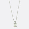 1.00 Carat Rectangular Step-Cut Diamond Necklace