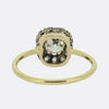 Victorian 0.80 Carat Old Cut Diamond Cluster Ring