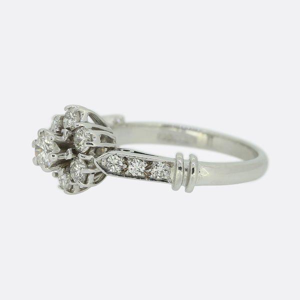 Vintage Diamond Cluster Ring