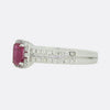 Ruby and Diamond Cluster Ring