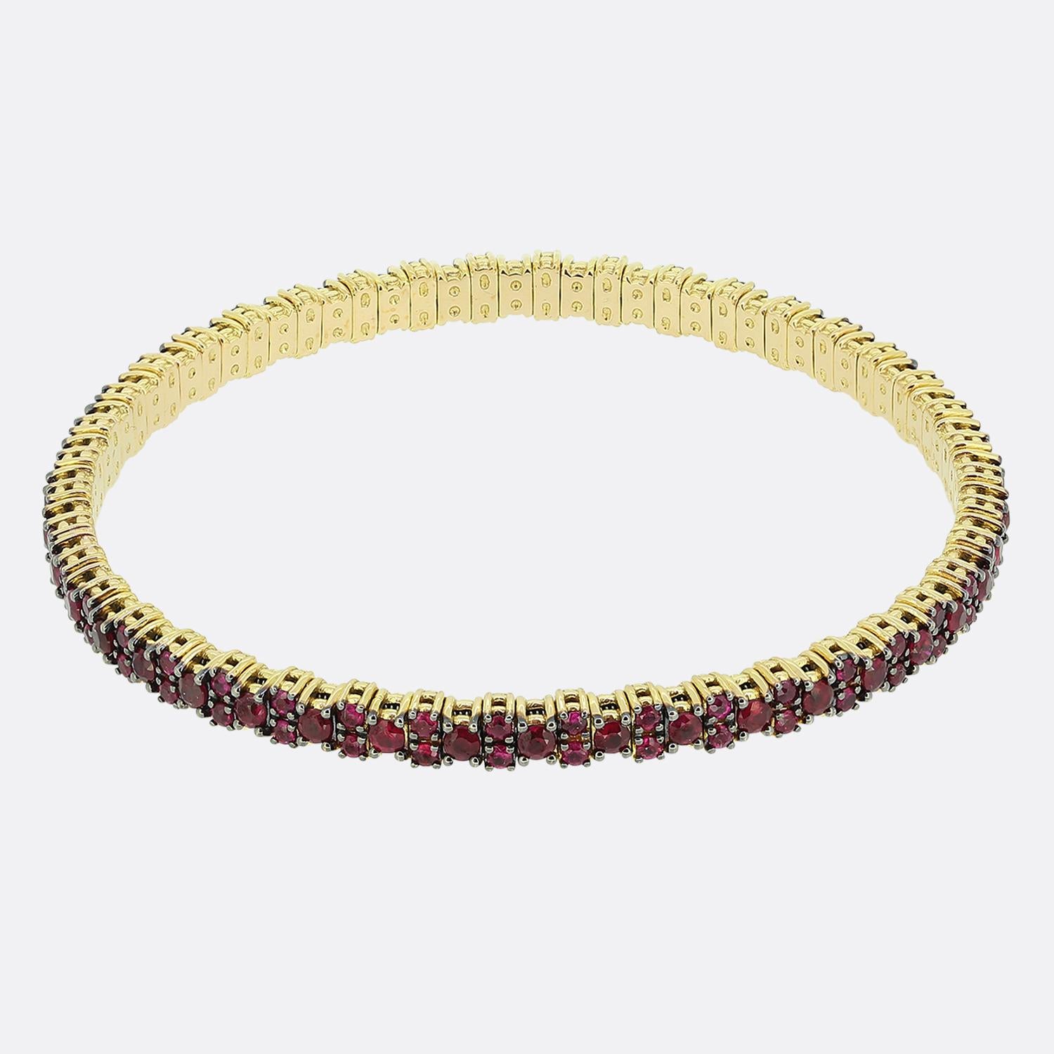 Ruby Flex Ruby Flexible Bracelet – The Vintage Jeweller