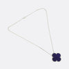 Van Cleef & Arpels Magic Alhambra Blue Sevres Porcelain Necklace