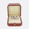 Cartier Art Deco Ruby Sapphire and Diamond Three-Stone Rings Set