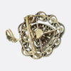 Victoria Pearl and Diamond Heart Pendant Brooch