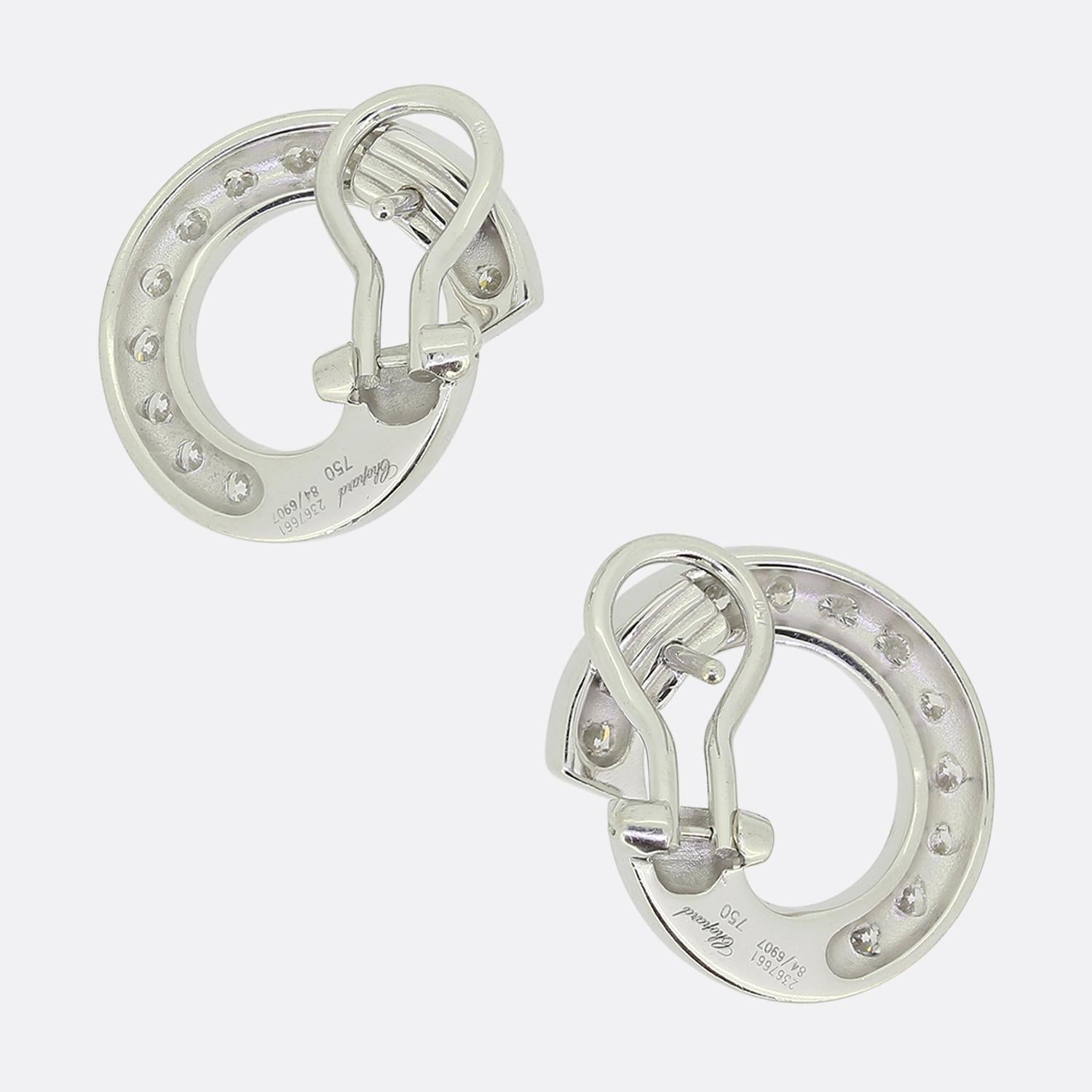Chopard Diamond Hoop Earrings The Vintage Jeweller