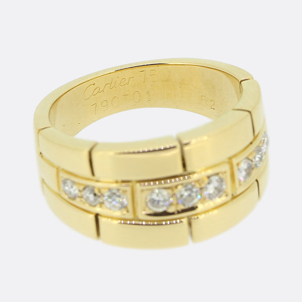 Cartier Vintage Maillon Panthère Diamond Ring