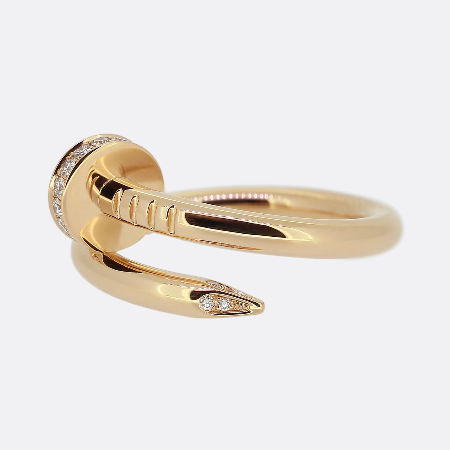 Cartier Diamond Juste Un Clou Ring Size K (50) – The Vintage Jeweller