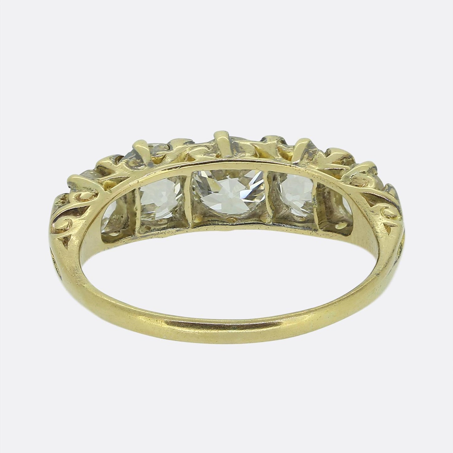Victorian 1.44 Carat Diamond Five-Stone Ring