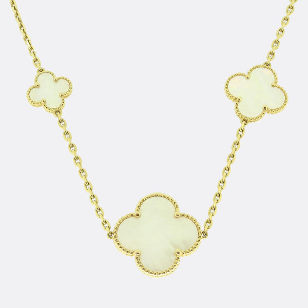 Van Cleef & Arpels Alhambra Mother of Pearl Necklace
