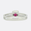 Ruby and Diamond Cluster Ring