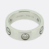 Cartier Three Diamond LOVE Ring Size J (49)