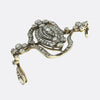 Victorian Diamond Cluster Drop Brooch