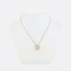 Van Cleef & Arpels Alhambra Pink Porcelain and Diamond Necklace