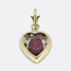 Victorian Ruby and Old Cut Diamond Locket Pendant