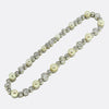 Art Deco Natural Pearl and Old Cut Diamond Line Bracelet