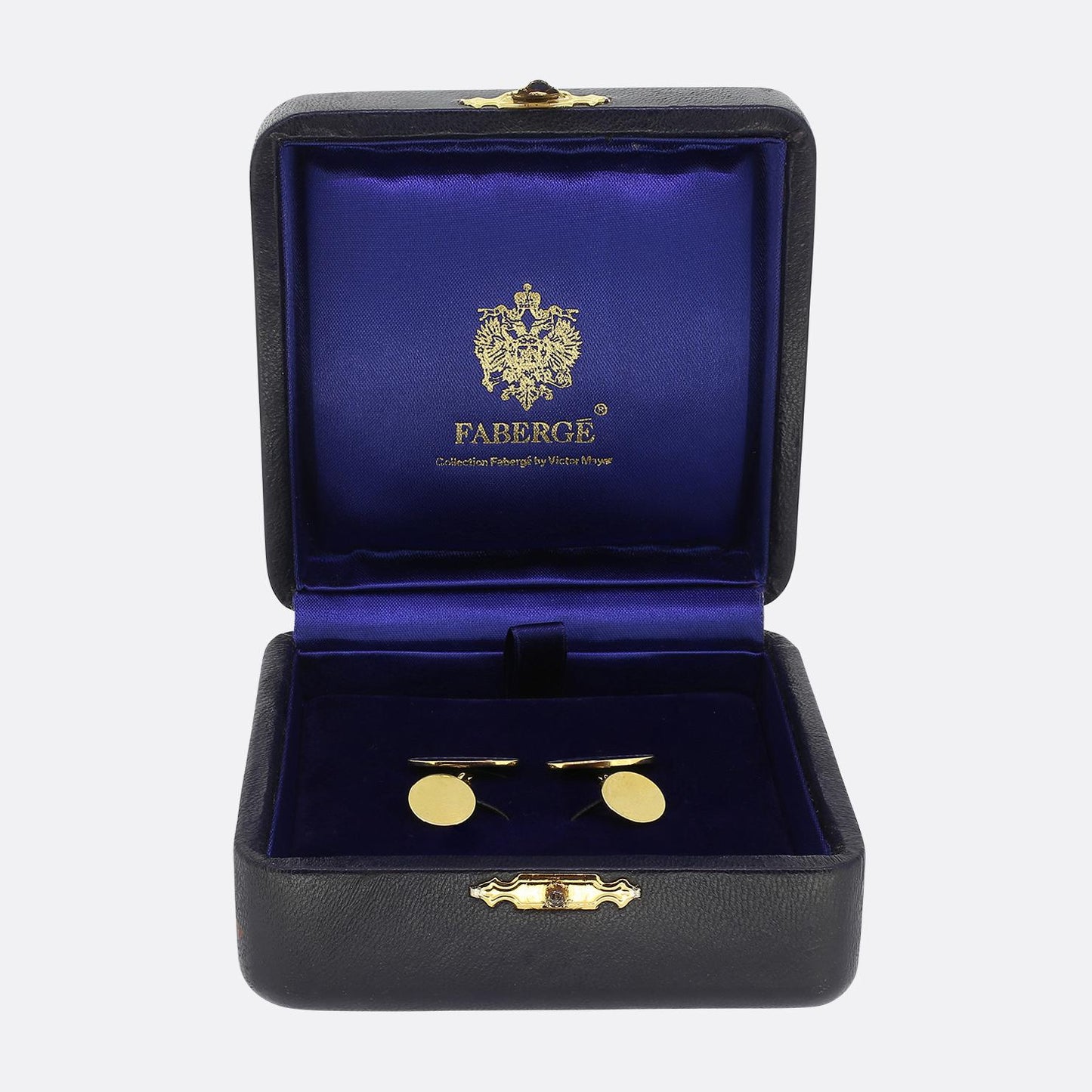 Fabergé Blue Enamel Chain Link Cufflinks