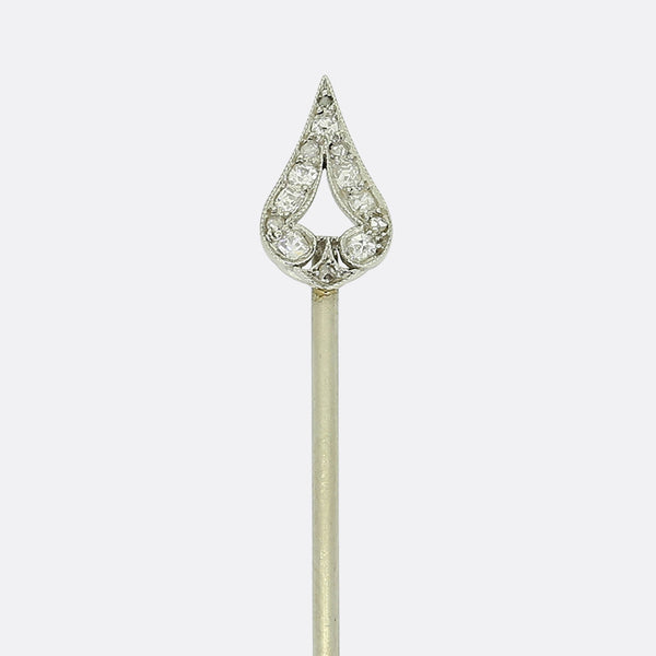 Art Deco Diamond Stick Pin
