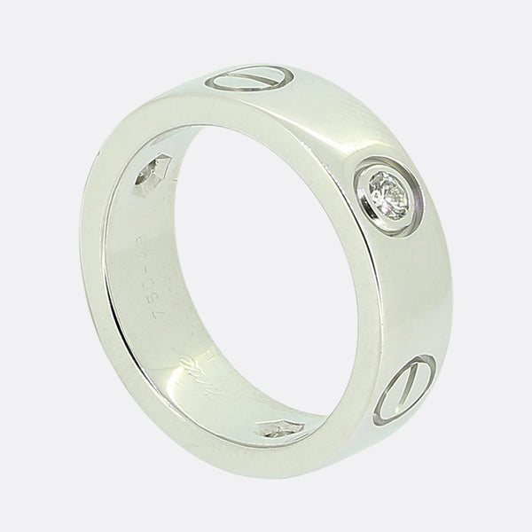 Cartier Three Diamond LOVE Ring Size I (48)
