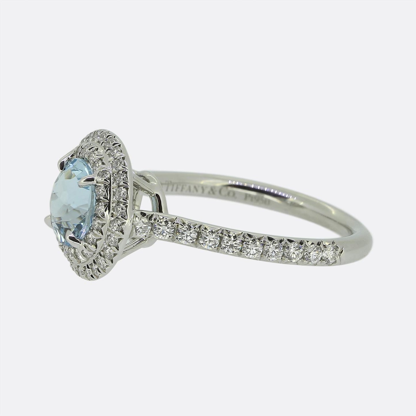 Tiffany & Co. Aquamarine and Diamond Soleste Ring