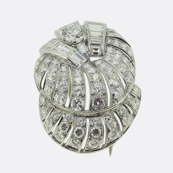 Art Deco Diamond Brooch
