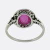 Art Deco Cabochon Ruby and Diamond Ring