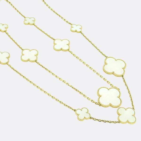 Van Cleef & Arpels Alhambra Mother of Pearl Necklace