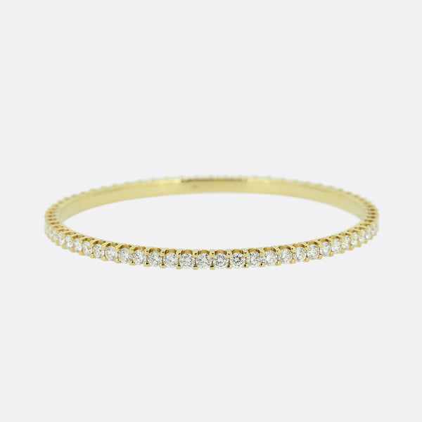 7.02 Carat Diamond Bangle