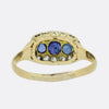 Victorian Sapphire and Diamond Cluster Ring